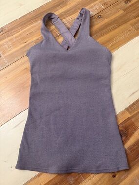 ALO Yoga Ribbed One-Shoulder Tank Top in Mauve
